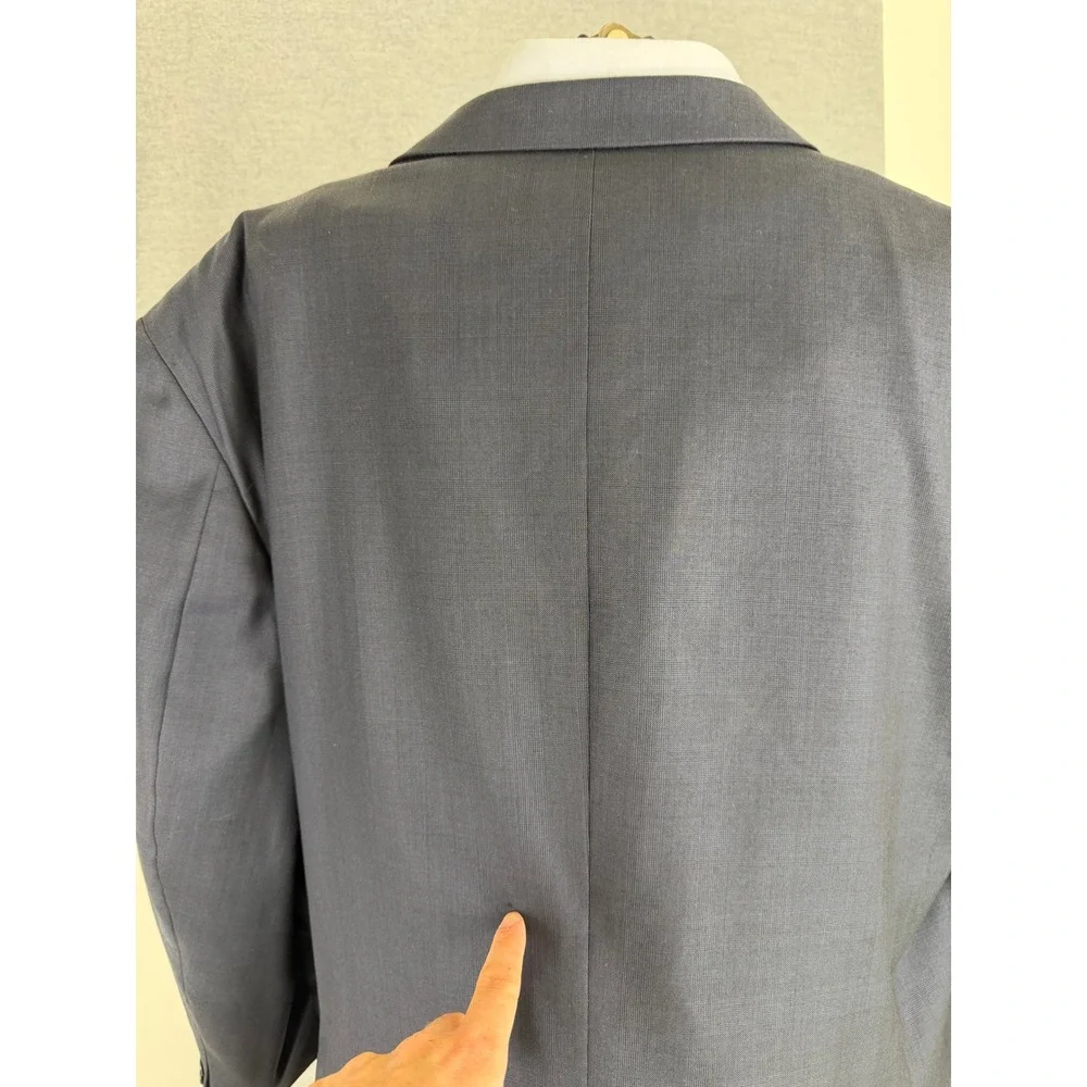Joseph Abboud Loro Piana Super 120s Wool Blazer Navy Blue 50R Sport Coat 2449/2F